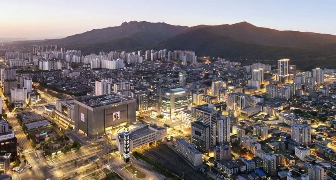 의정부역 일대 조감